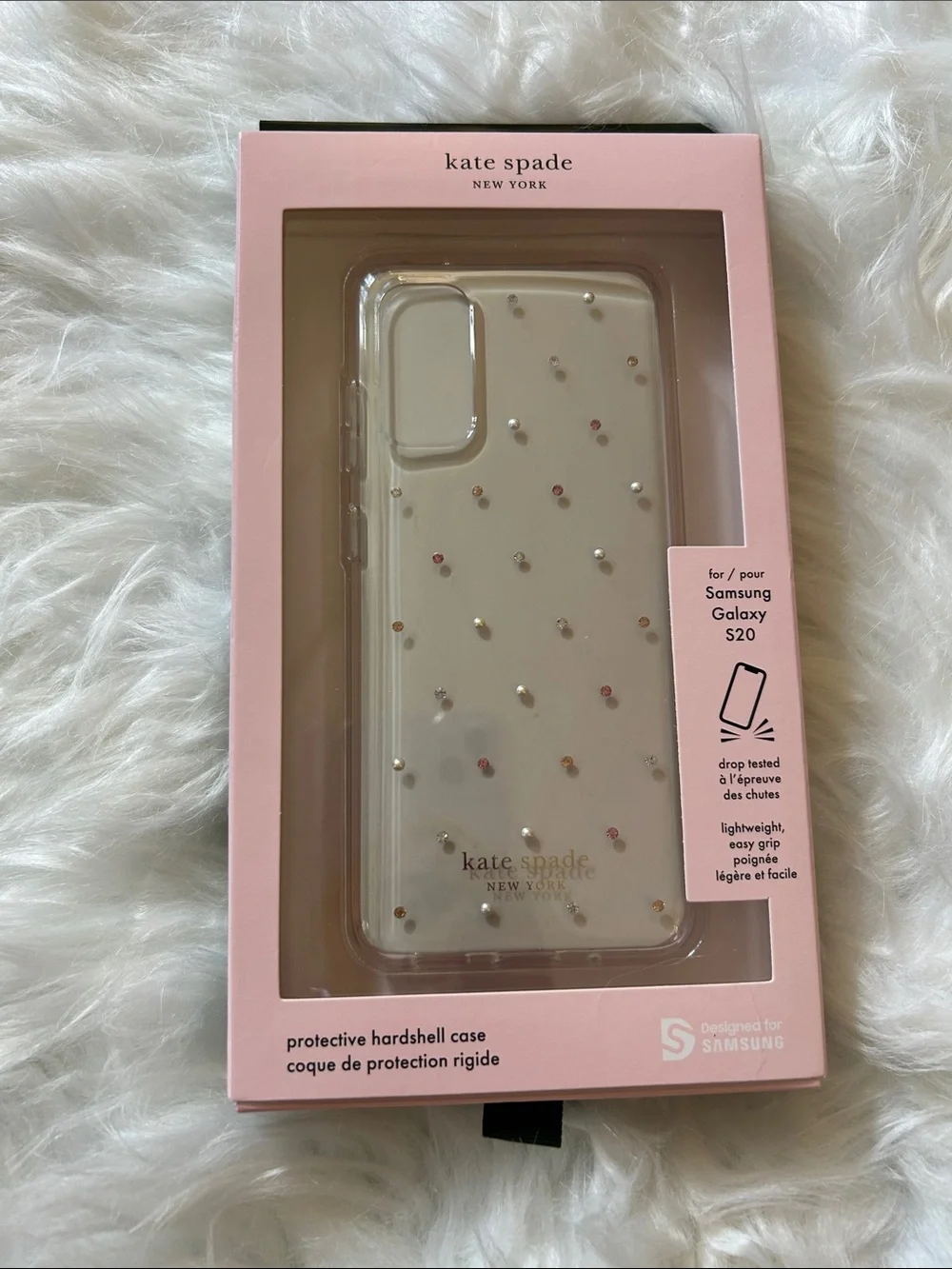 kate spade New York Clear Pearl Accent Phone Case for Samsung Galaxy S20 -